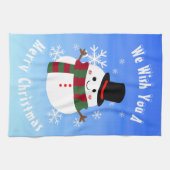 Linge De Cuisine White Christmas Snowman (Horizontal)
