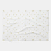 Linge De Cuisine White | Golden Zinnia Sun (Horizontal)