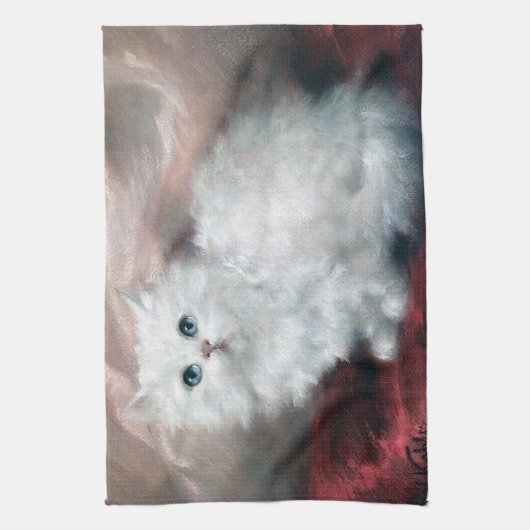 Linge De Cuisine White Kitten, Carl Kahler (Vertical)