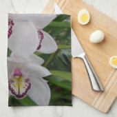 Linge De Cuisine White Orchids Beautiful Tropical Flowers (Quart Plié)
