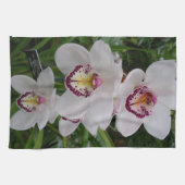 Linge De Cuisine White Orchids Beautiful Tropical Flowers (Horizontal)