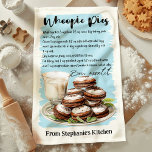 Linge De Cuisine Whoopie Pies Recette personnalisée<br><div class="desc">Apportez une touche de douceur à votre cuisine avec cette serviette de cuisine personnalisée Whoopie Pies Recipe. Dotée de la recette classique de tarte blanche, cette serviette est à la fois fonctionnelle et décorative. Customisez avec votre nom ou votre message, ce qui en fait un cadeau idéal pour les amateurs...</div>