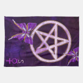 Linge De Cuisine Wiccan Amethyst Bijoux Papillon Art (Horizontal)