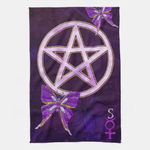 Linge De Cuisine Wiccan Amethyst Bijoux Papillon Art