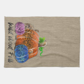 Linge De Cuisine Wild About Fall Empreintes de léopard Citrouilles (Horizontal)