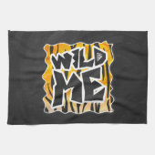 Linge De Cuisine Wild Me Tiger orange et noir (Horizontal)