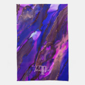 Linge De Cuisine Wild Purple and Fuscia Alcohol Ink (Vertical)