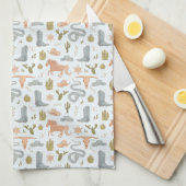 Linge De Cuisine Wild West Cowboy Blue (Quart Plié)