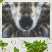 Linge De Cuisine Wild Wolf Portrait inspirant (Plié)