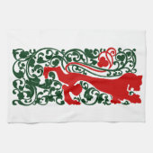 Linge De Cuisine Will Bradley Heraldic Lion (Horizontal)