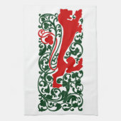 Linge De Cuisine Will Bradley Heraldic Lion (Vertical)
