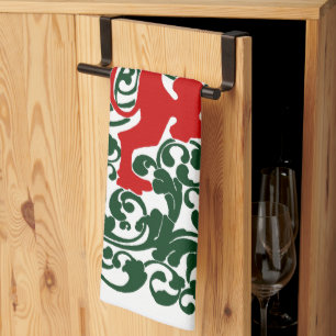 Linge De Cuisine Will Bradley Heraldic Lion