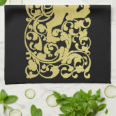 Linge De Cuisine Will Bradley Heraldic Lion (Plié)