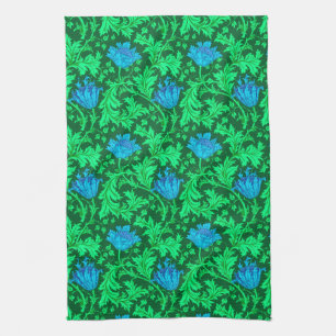 Linge De Cuisine William Morris Anemone, Emerald Green et Blue