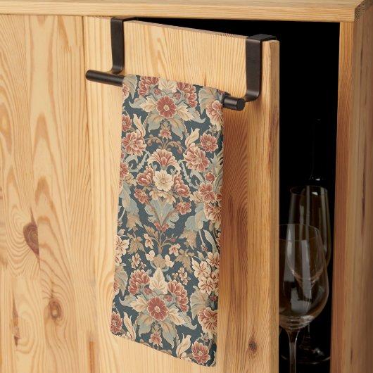 Linge De Cuisine William Morris Antique Honeysuckle Motif Floral (Pliage en tiers)