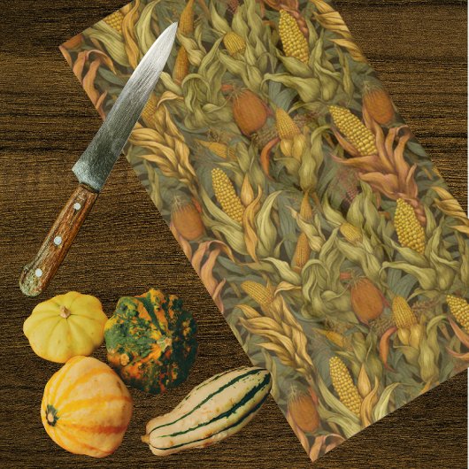 Linge De Cuisine William Morris Automne Maïs Rétro