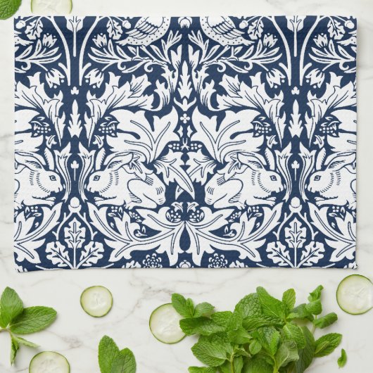 Linge De Cuisine William Morris Brer Motif de lapin (Plié)