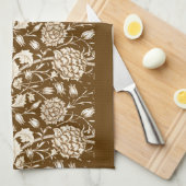 Linge De Cuisine William Morris Carnation Imprimer, Chocolat Brown (Quart Plié)