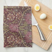 Linge De Cuisine William Morris, chèvrefeuille, floral. motif, art (Quart Plié)