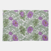 Linge De Cuisine William Morris Chrysanthemum Floral violet vert (Horizontal)