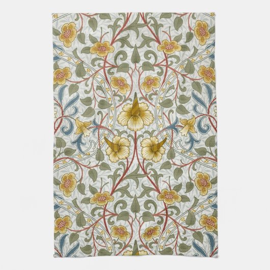 Linge De Cuisine William Morris Daffodil Floral Pattern (Vertical)