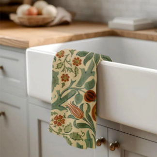 Linge De Cuisine William Morris Fall Colours Floral, Anglais Cottag