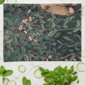 Linge De Cuisine William Morris Faune sauvage Fox (Plié)