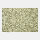 Linge De Cuisine William Morris Fleur verte tournesol (Horizontal)