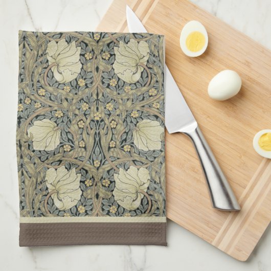 Linge De Cuisine William Morris Fleurs en Pimpernel Art Nouveau (Quart Plié)