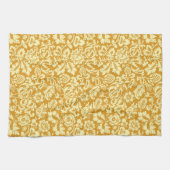 Linge De Cuisine William Morris Floral Damask, Jaune de moutarde (Horizontal)