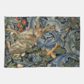 Linge De Cuisine William Morris Forest Rabbit Floral Art Nouveau (Horizontal)