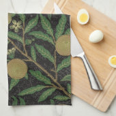 Linge De Cuisine William Morris grenade classique fruits (Quart Plié)