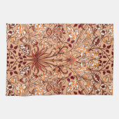 Linge De Cuisine William Morris Hyacinth Print, Brown et Beige (Horizontal)