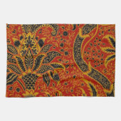 Linge De Cuisine William Morris Inde Floral rouge (Horizontal)