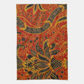 Linge De Cuisine William Morris Inde Floral rouge (Vertical)