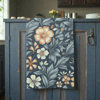 Linge De Cuisine William Morris Inspired Botanical Style Pattern