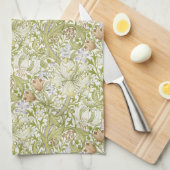 Linge De Cuisine William Morris Jardin Fleur de Lys Classique (Quart Plié)