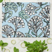 Linge De Cuisine William Morris Jasmine et Motif Feuille (Plié)