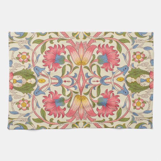 Linge De Cuisine William Morris Lodden Motif Floral Pastel (Horizontal)