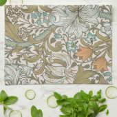 Linge De Cuisine William Morris Lys Bleu Doré Classique (Plié)