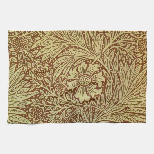 Linge De Cuisine William Morris Marigold Motif de fleurs antiques (Horizontal)