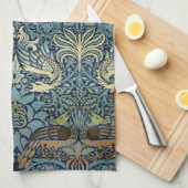 Linge De Cuisine William Morris Peacock and Dragon Woven Design (Quart Plié)
