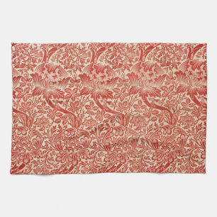 Linge De Cuisine William Morris Rose & chardon Floral Rouge