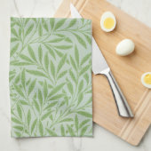 Linge De Cuisine William Morris Saule Fleur Classique Vert (Quart Plié)