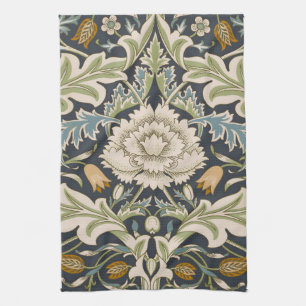 Linge De Cuisine William Morris Severn Bleu de Nuit Floral Art
