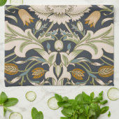 Linge De Cuisine William Morris Severn Motif floral classique (Plié)