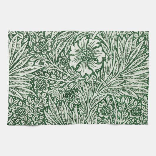 Linge De Cuisine william morris souci vert floral fleur (Horizontal)