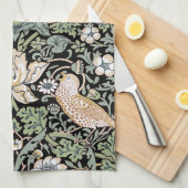 Linge De Cuisine William Morris Strawberry Thief I Black Birds (Quart Plié)