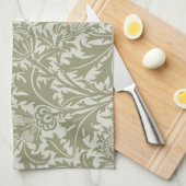 Linge De Cuisine William Morris Thistle Sage Green Motif (Quart Plié)