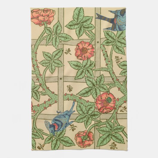 Linge De Cuisine William Morris Trellis Design classique de papier (Vertical)